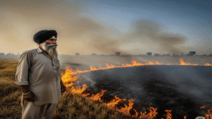 stubble burning